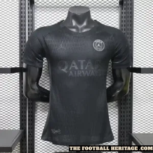 PSG All Black Kit – Player Version