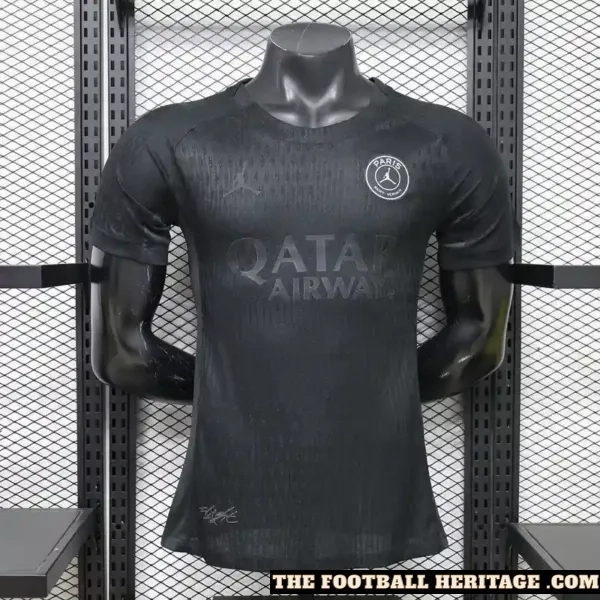PSG All Black Kit – Player Version