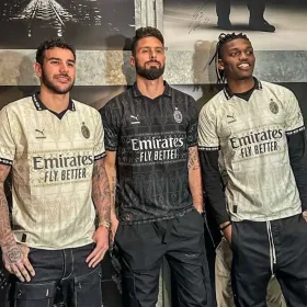 Ac Milan x Pleasures 23/24 4th White kit